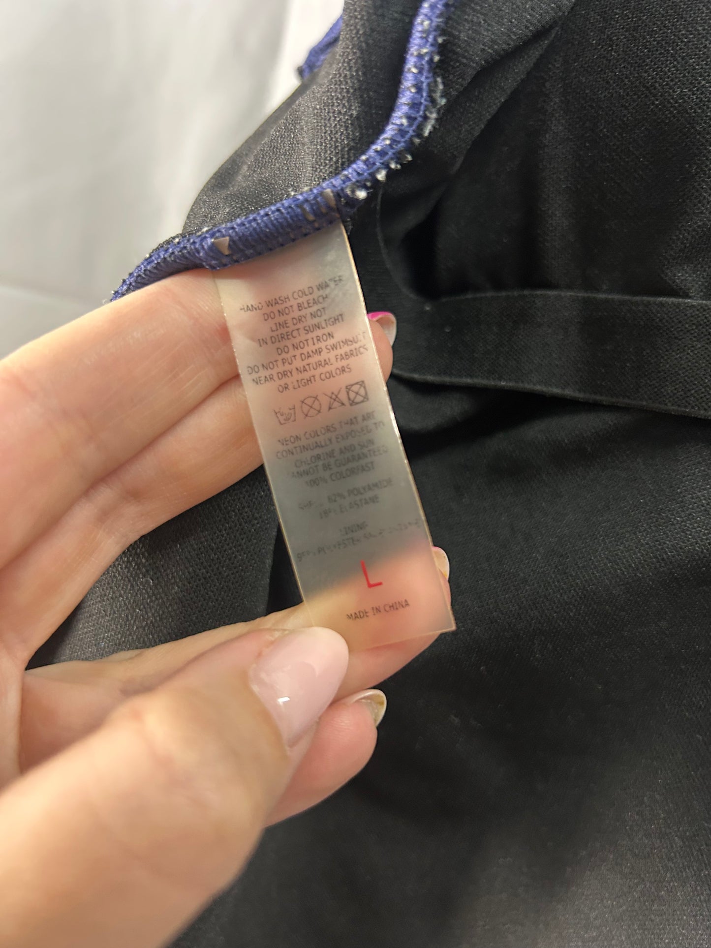 Ladies size large - navy swimwear / swimming costume