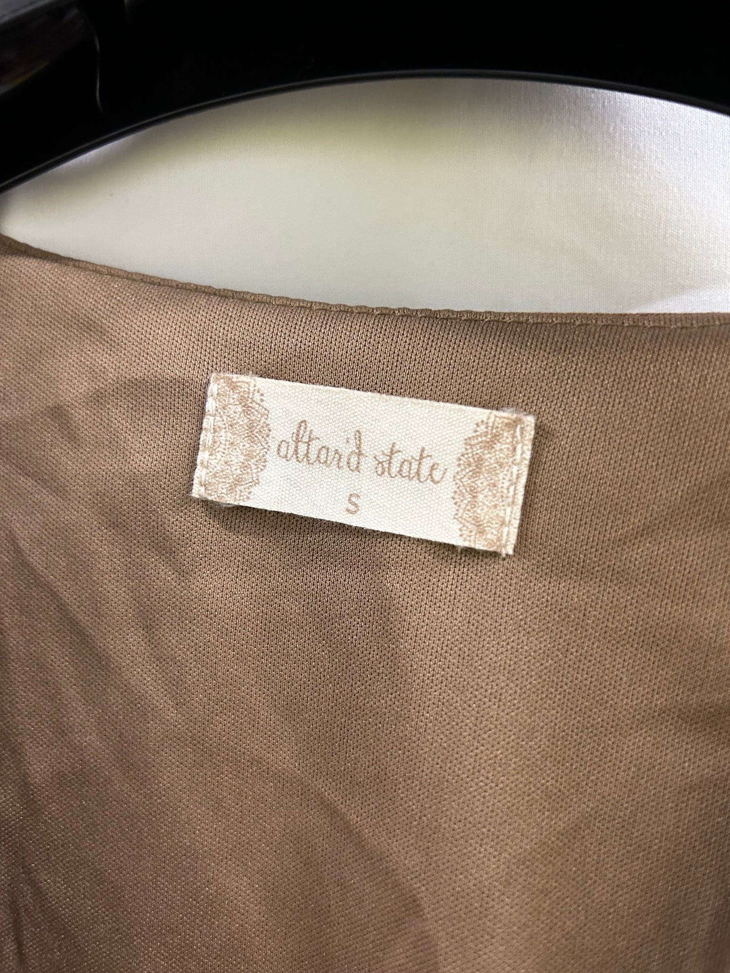 Ladies Size 8 - ‘Altered State’ Brown Crop Top