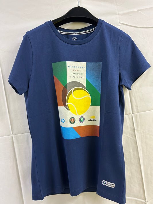 Ladies Size 6 Blue Wimbledon Tshirt