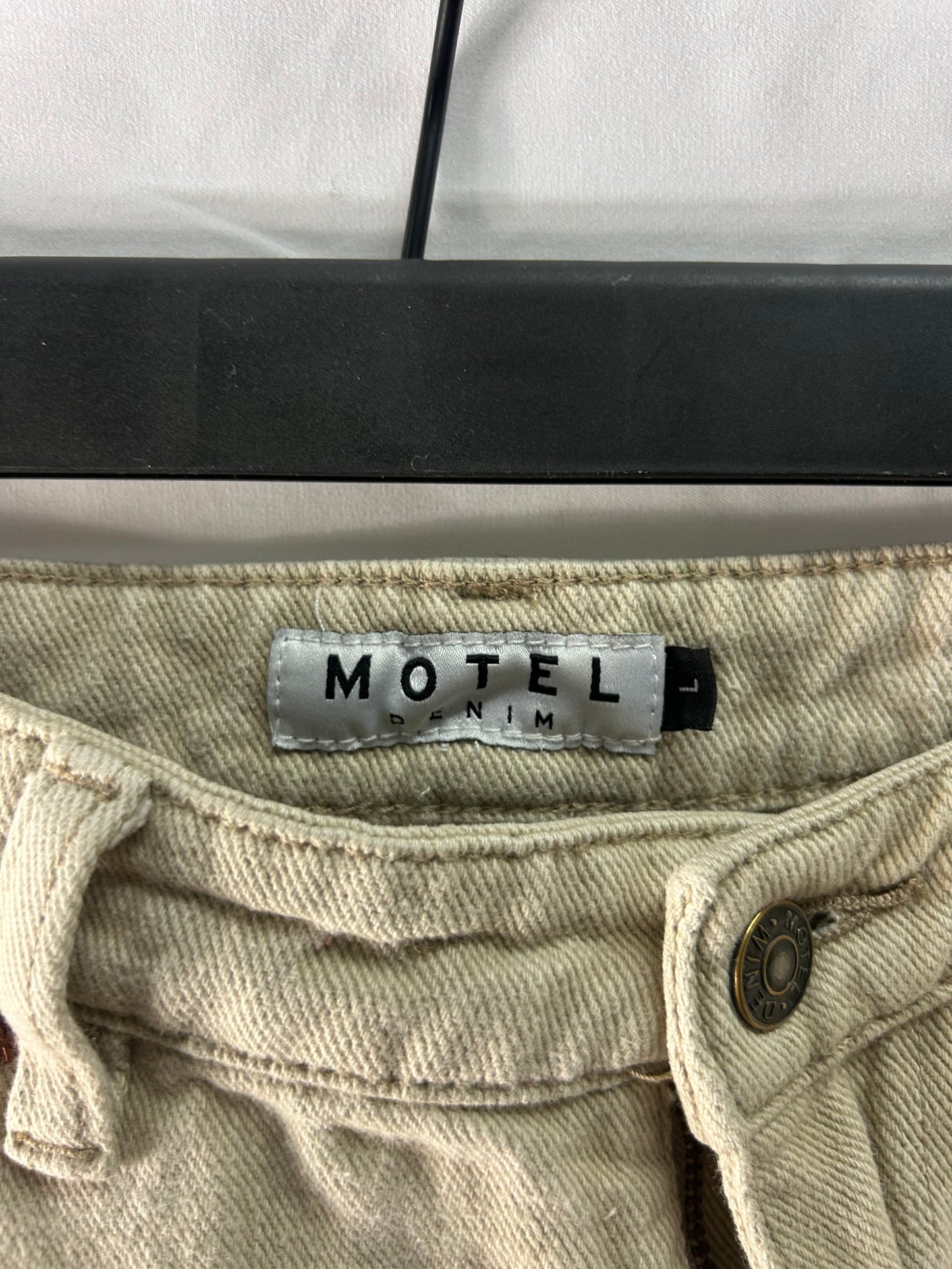 Ladies size large - Motel denim - beige jeans