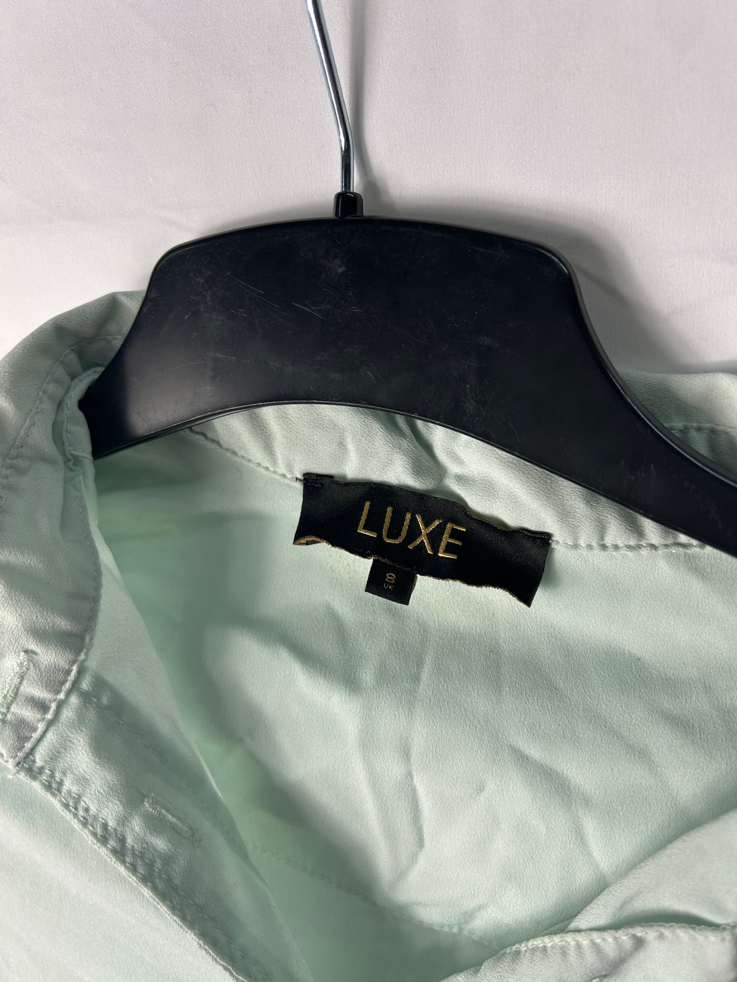 Ladies size 8 - Luxe pale green mint shirt