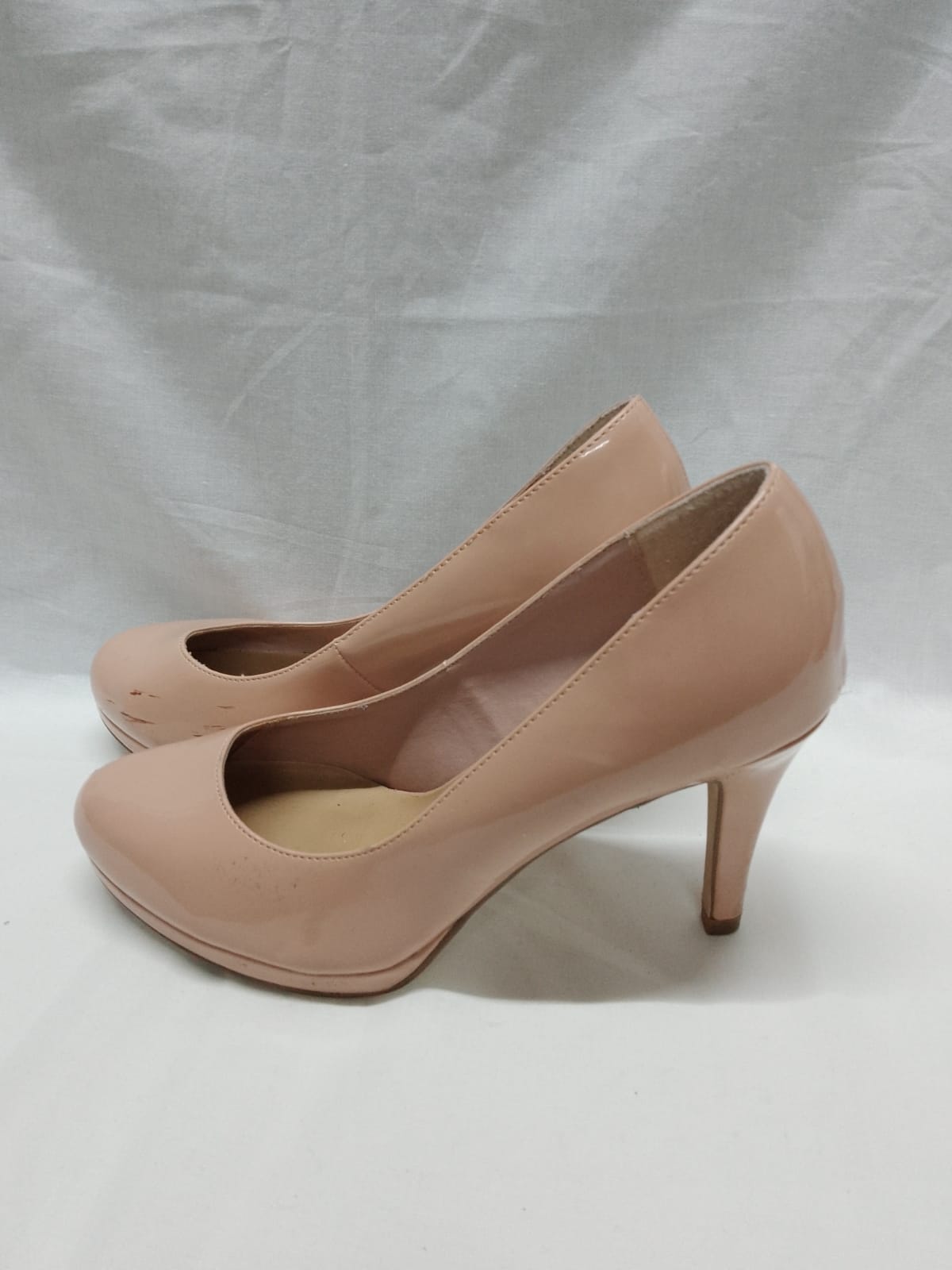 Ladies Size 4 - Nude Heels / Shoes ‘New Look’