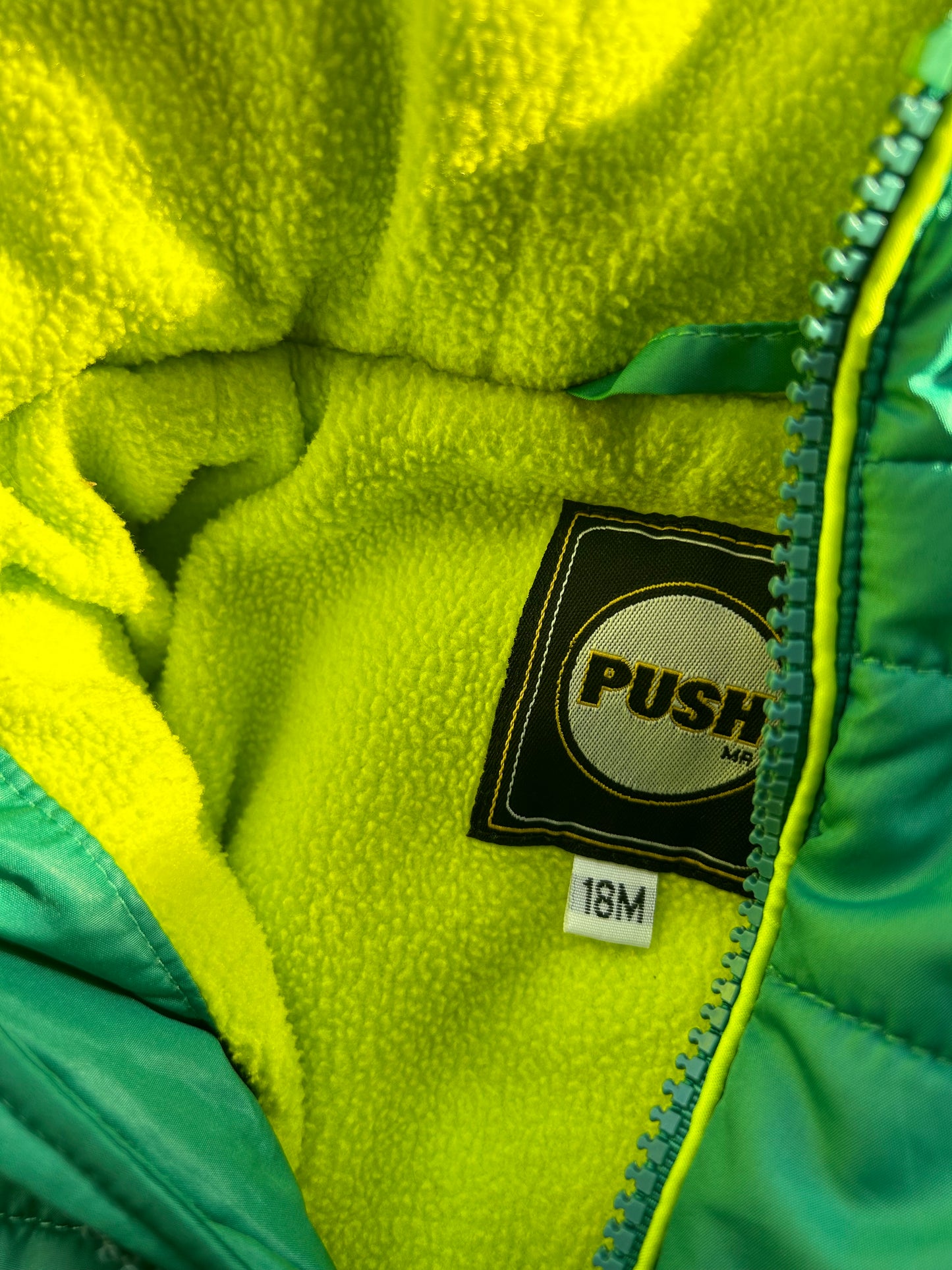 Baby 12-18 Months Green bright coat 'Push'