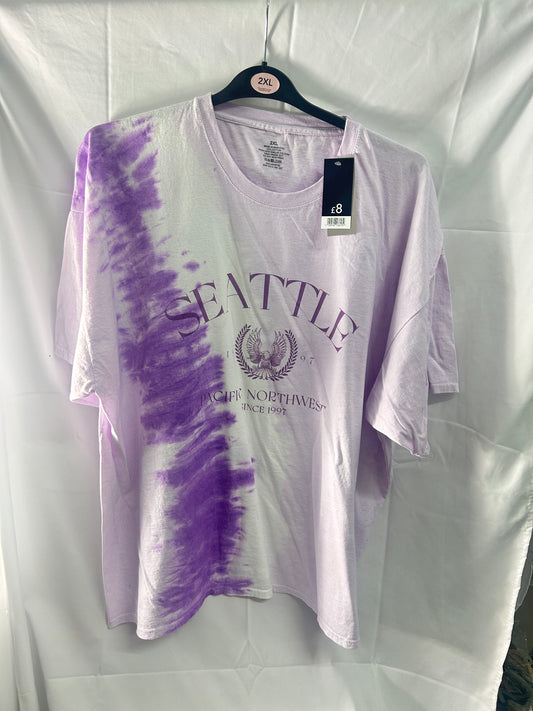 Ladies size 2XL - Seattle purple T-shirt George@Asda