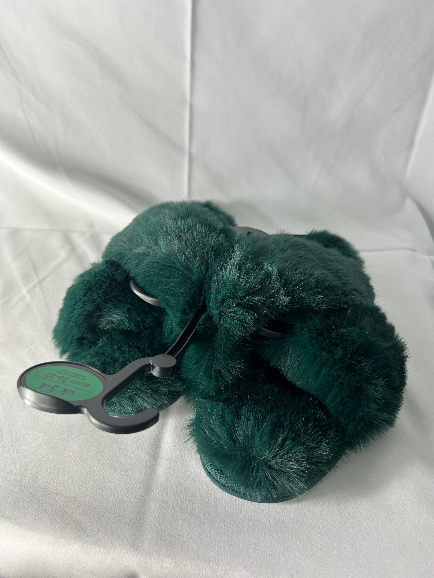 Ladies size 3-4 - Green slippers George@Asda