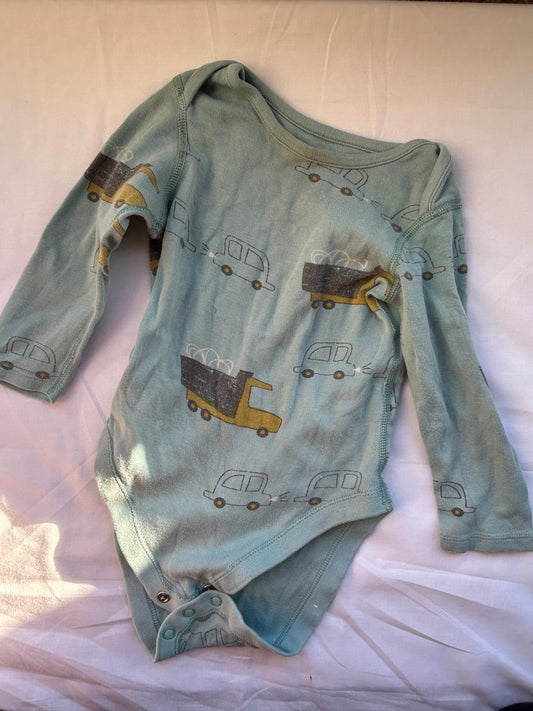 Baby 18-24 Months Blue Onesie Car and Lorry Babygrow