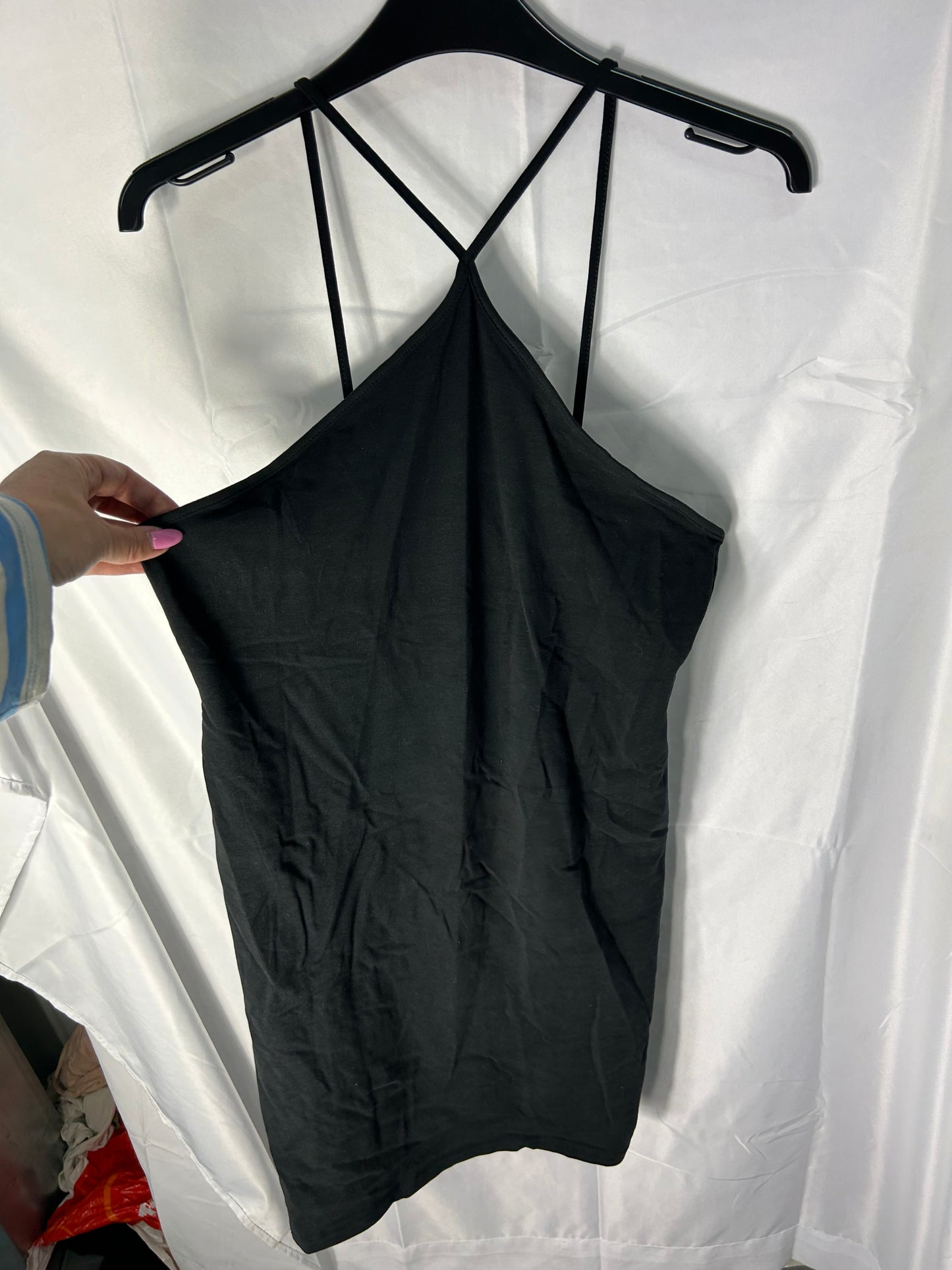 Ladies size Large - H&M black halter-neck strappy dress