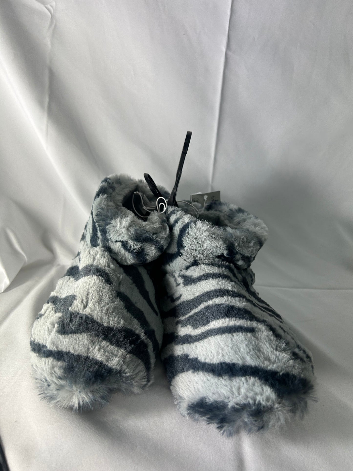 Ladies size 3-4 - Zebra Boot Slipper George@Asda
