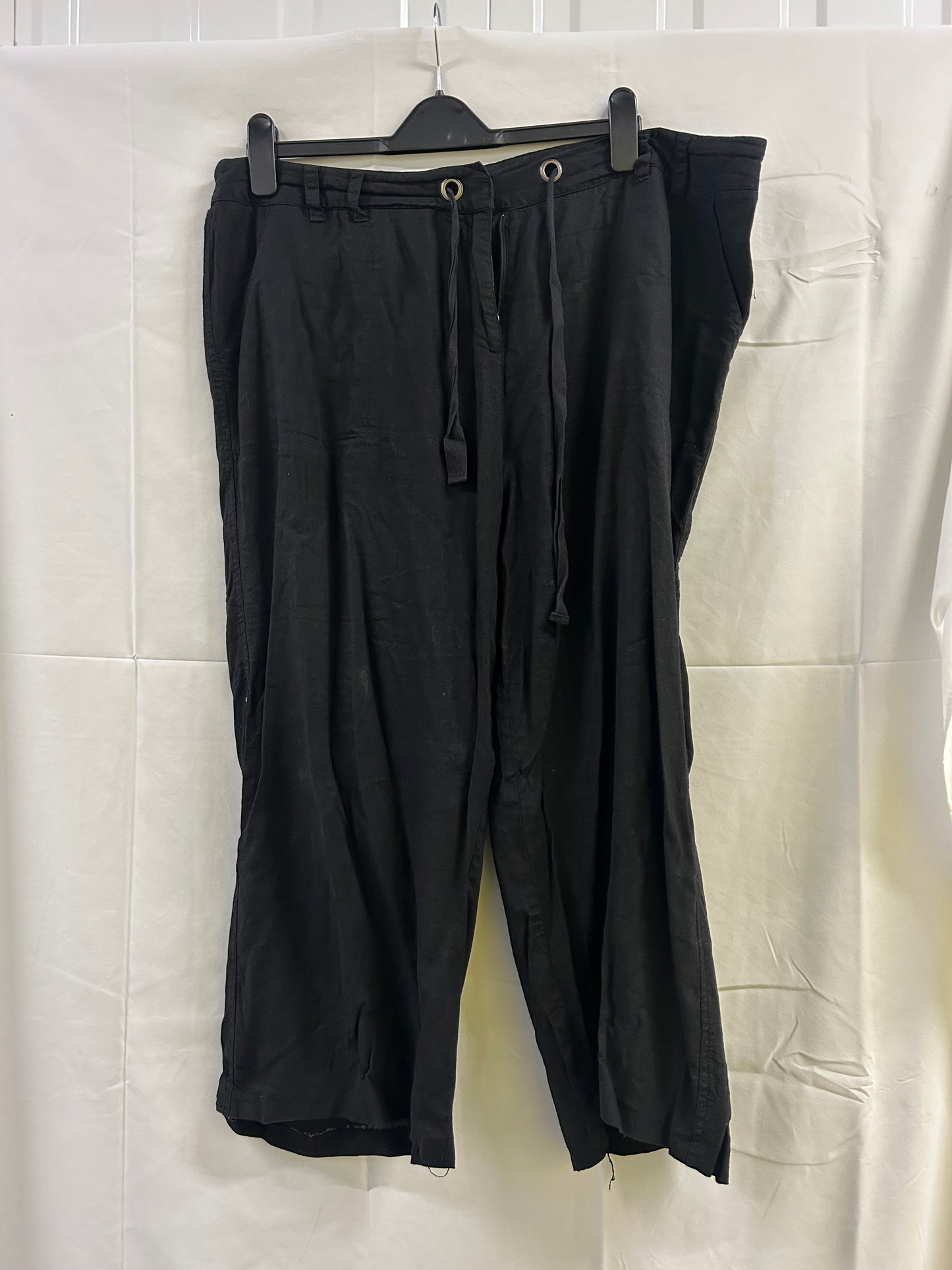 Ladies Size 20 M&Co Black Trousers