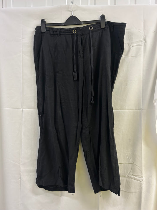 Ladies Size 20 M&Co Black Trousers