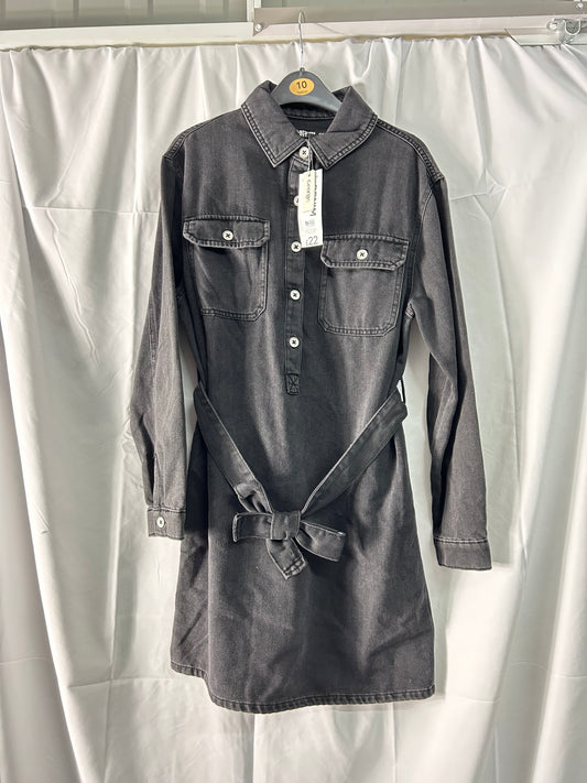 Ladies size 10 - grey denim dress George@Asda