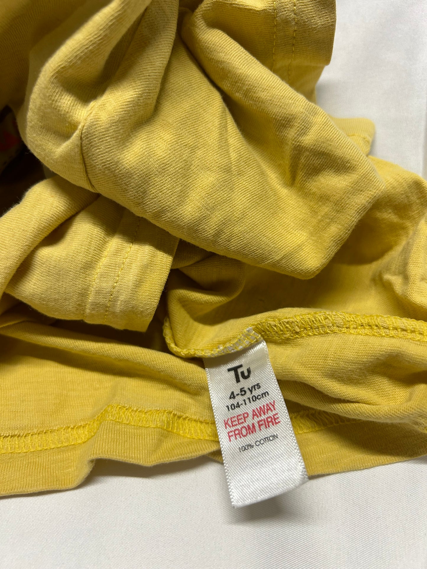 Kids 4-5 Big Adventure Yellow Tshirt