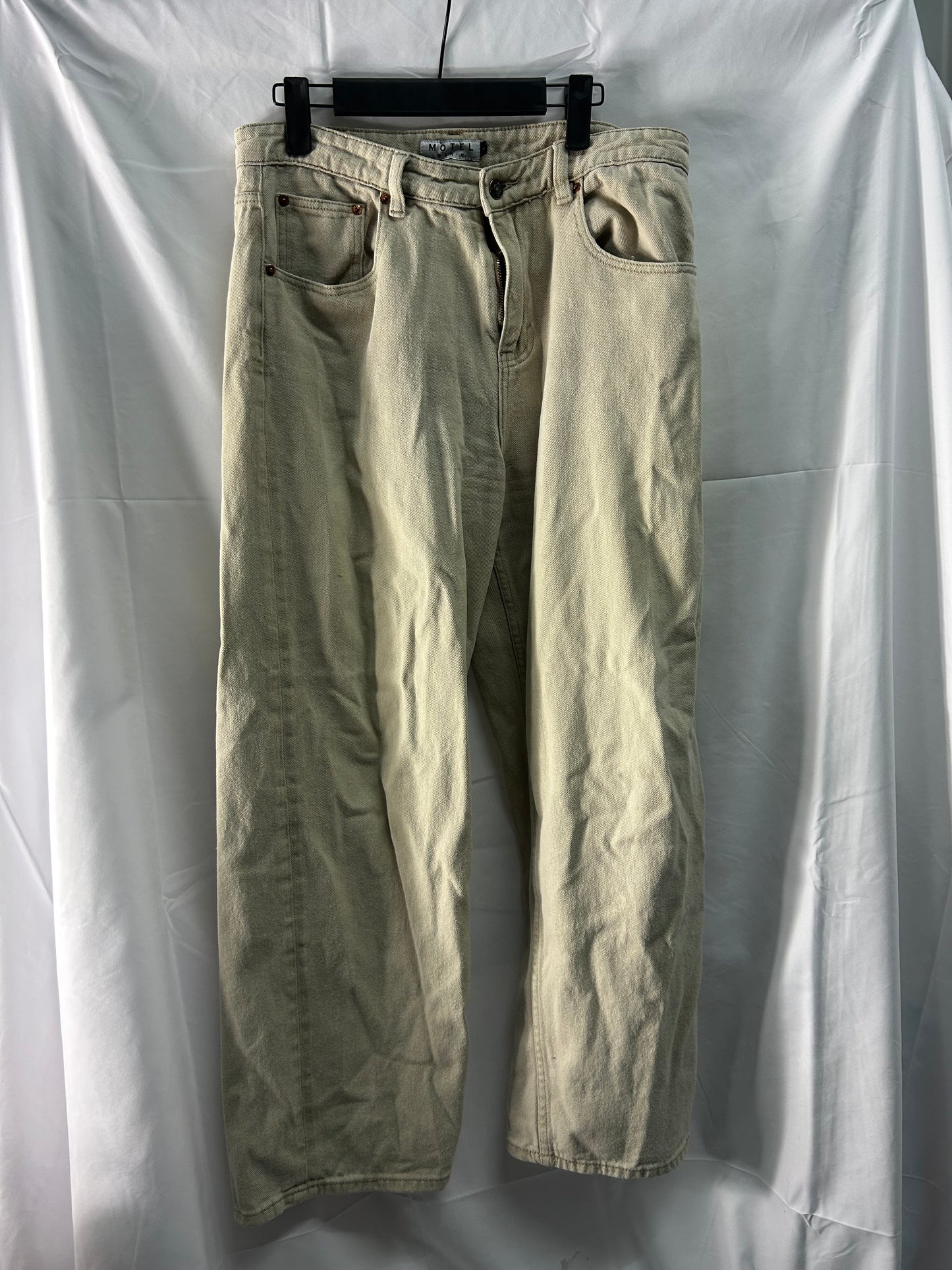 Ladies size large - Motel denim - beige jeans
