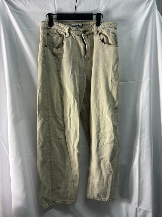 Ladies size large - Motel denim - beige jeans