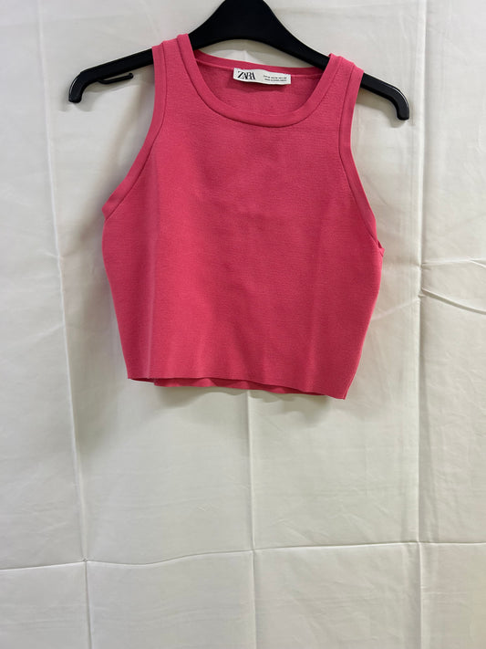Ladies Size 12 - Zara - Crop Top - Pink
