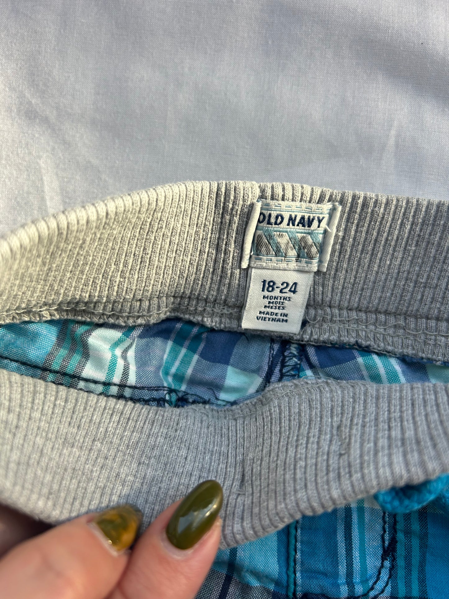 Baby 18-24 Months 'Old Navy' Blue Check Shorts