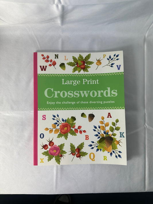 Large Print Crosswords Book
