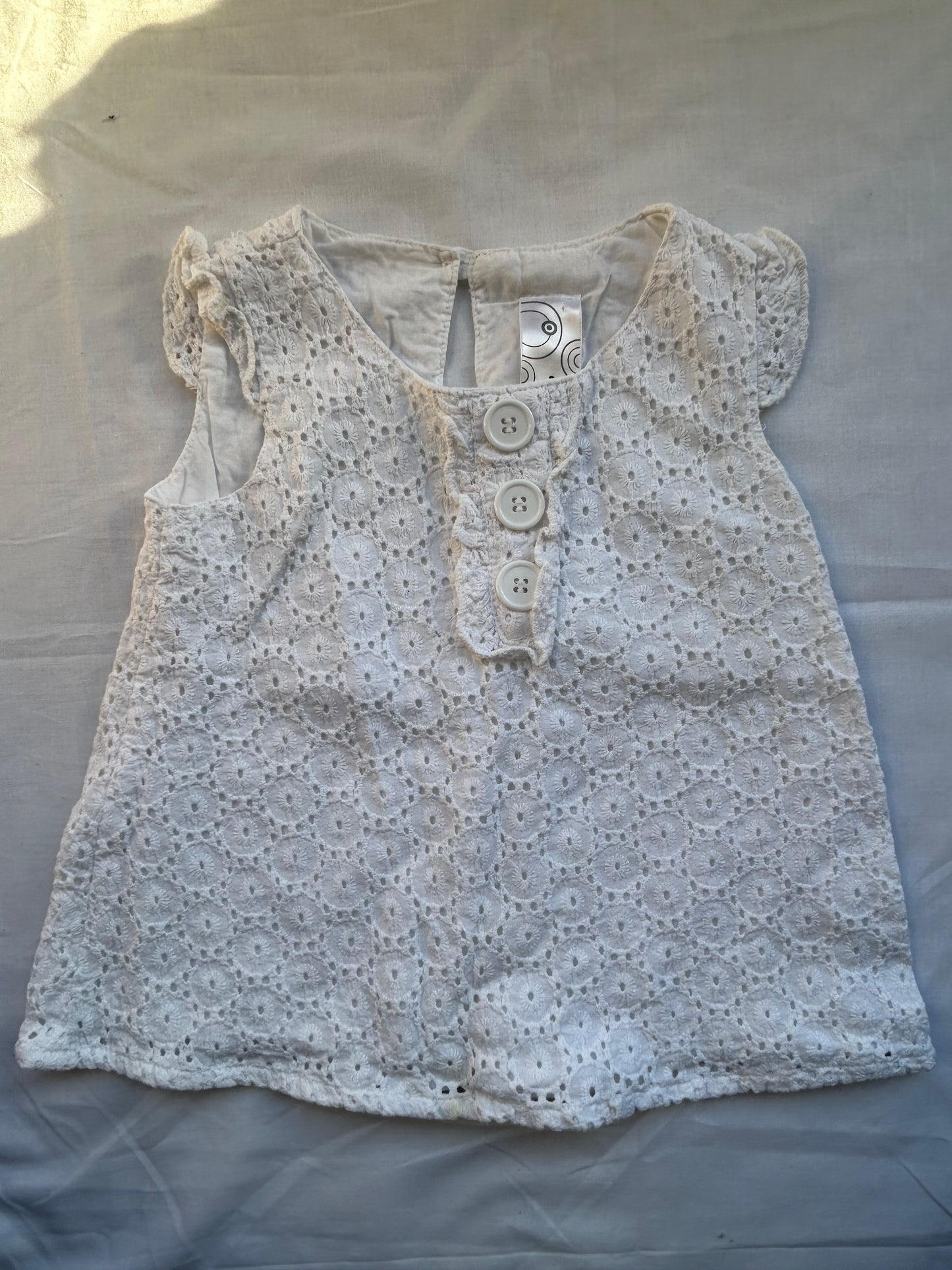 Baby 2 Years White Vest Top