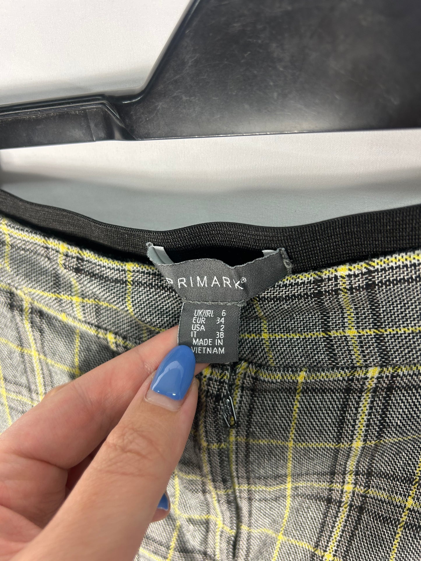 Ladies size 6 - Primark grey checkered trousers