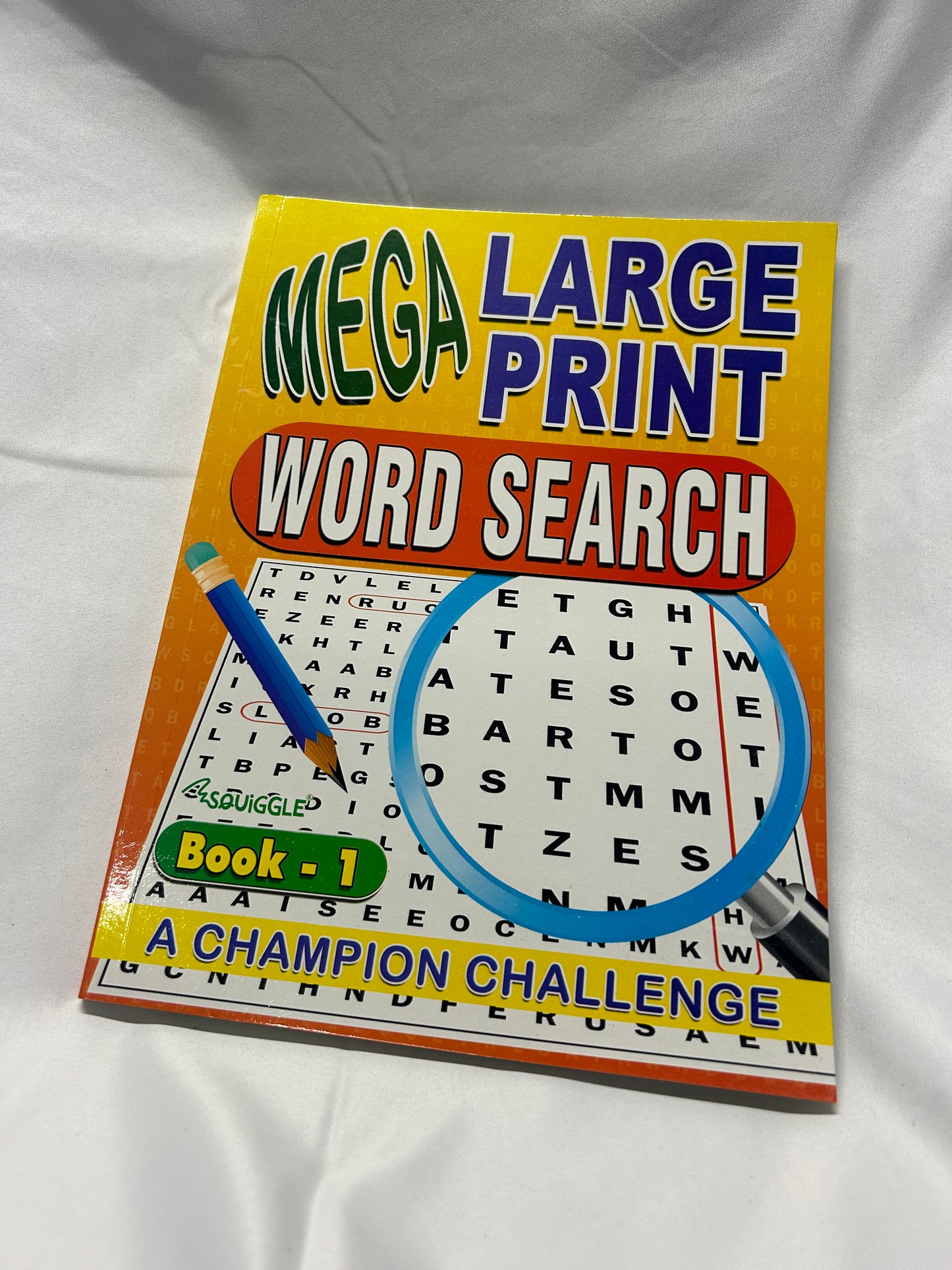 Word Search - Large Print Wordsearch Book Yellow