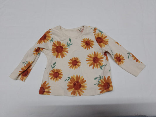 Baby up to 1 month - sunflower long sleeve top