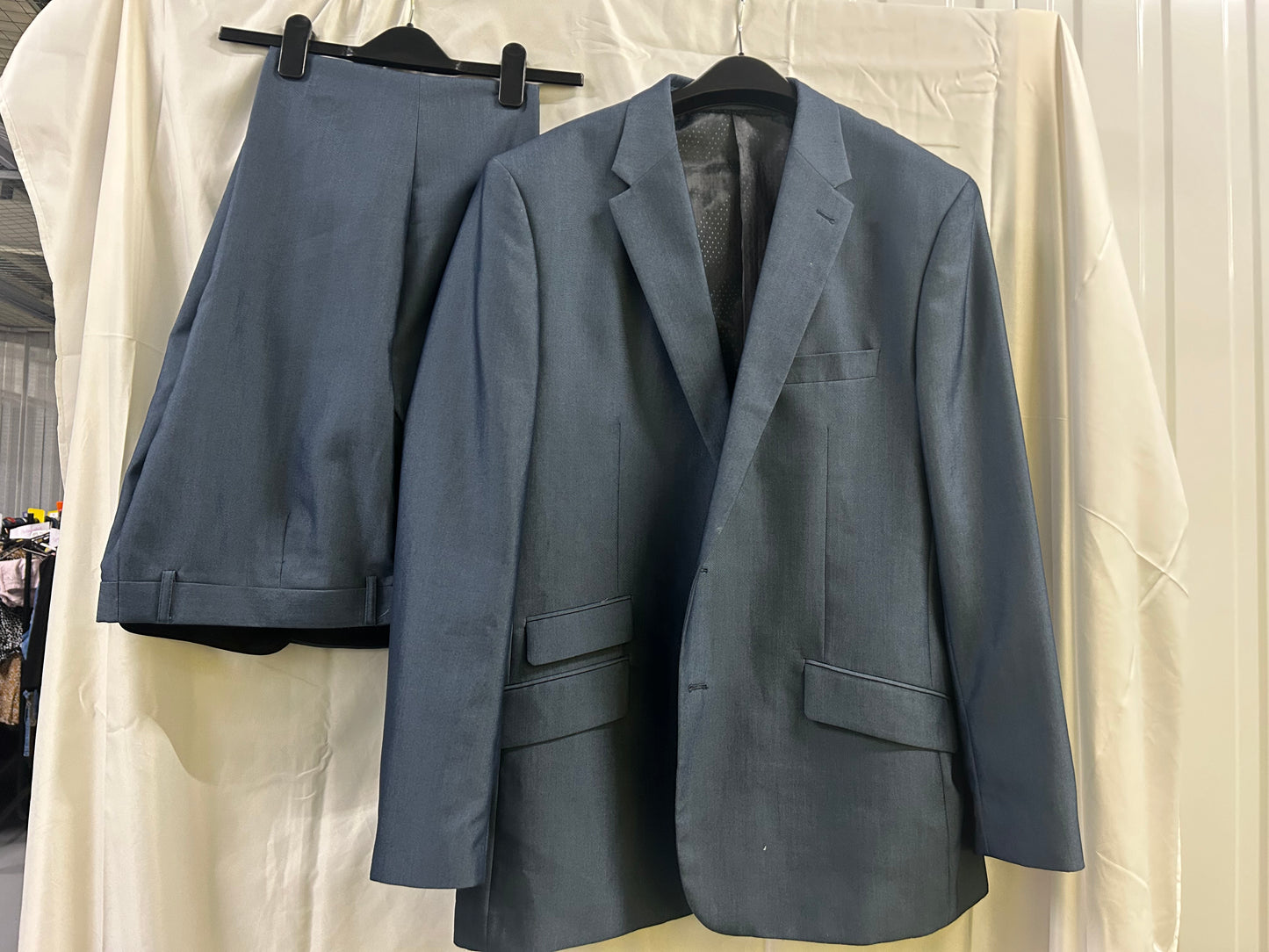 Mens Suit Blue Jacket (50 inch) and Trousers (38 inch inches waist )