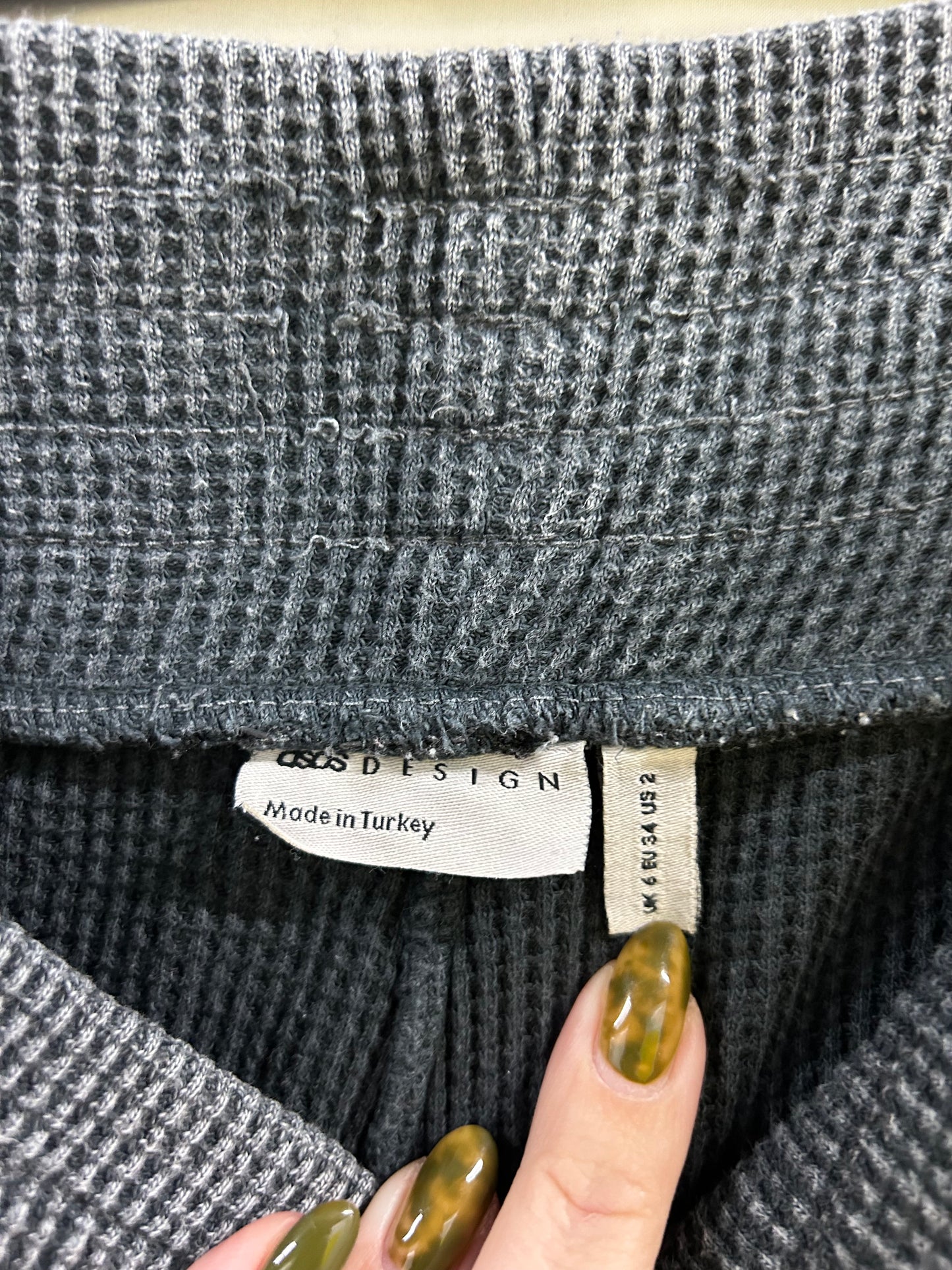 Ladies Size 6 ASOS Grey Soft Shorts