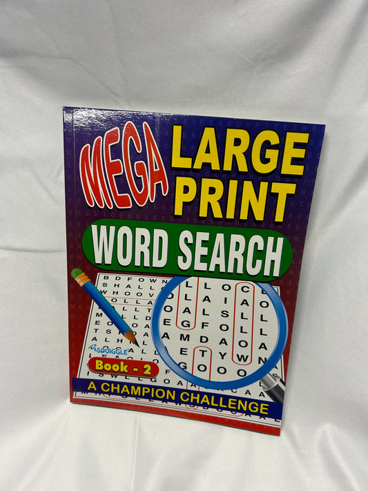 Word Search Book - Mega Large Print Wordsearch - Purple Book 2