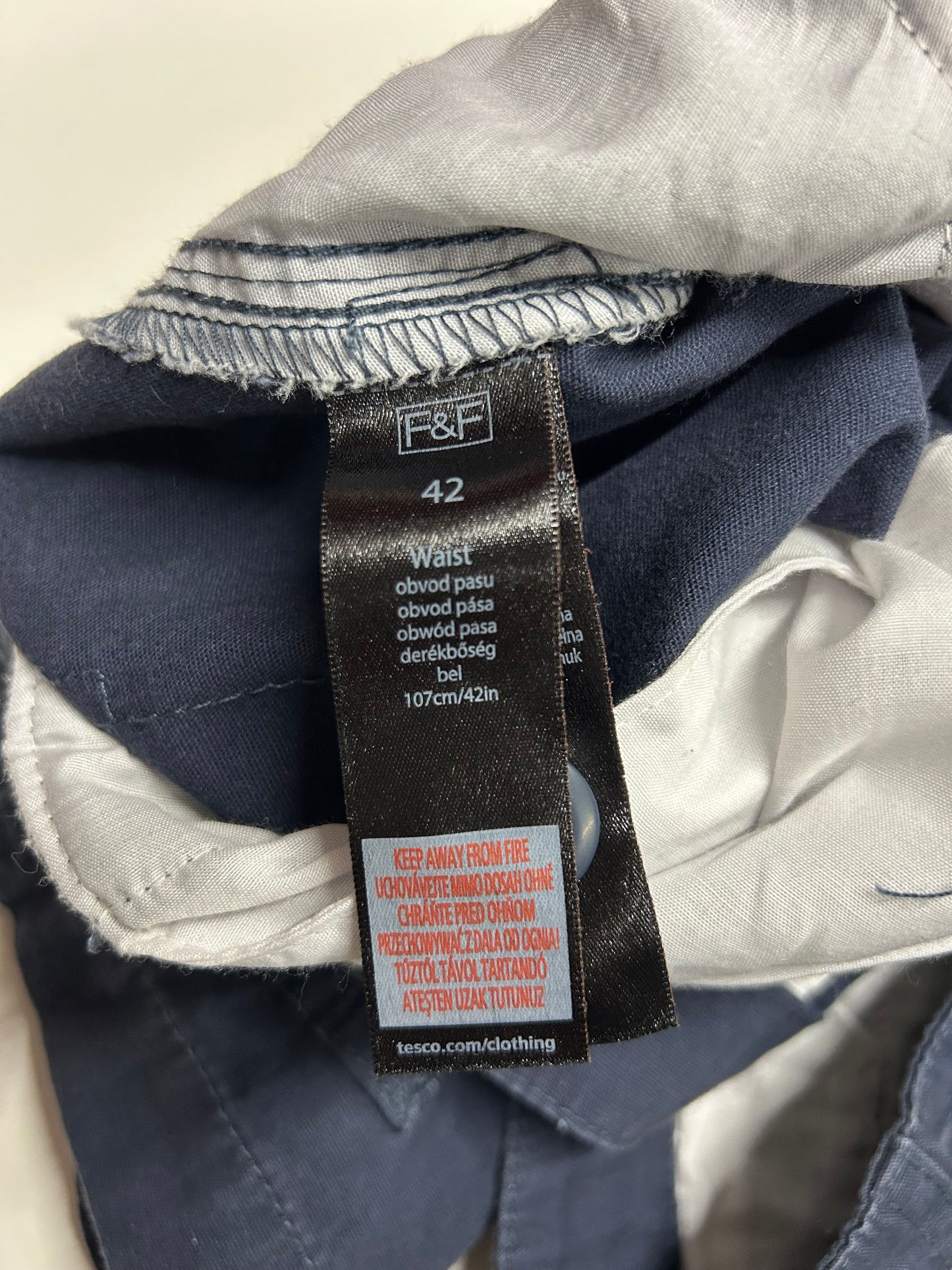 Men’s F&F blue shorts 42 inch waist