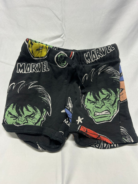 Kids 4-5 Marvel Black Shorts