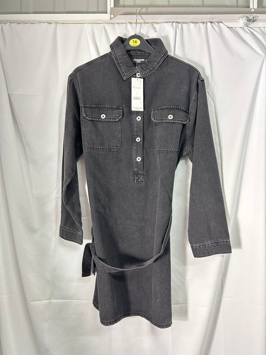 Ladies size 16 - grey denim dress George@Asda