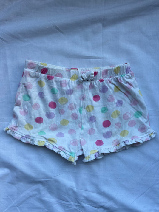 Baby 18-24 Months Polka Dot Shorts, White w Coloured spots F&F