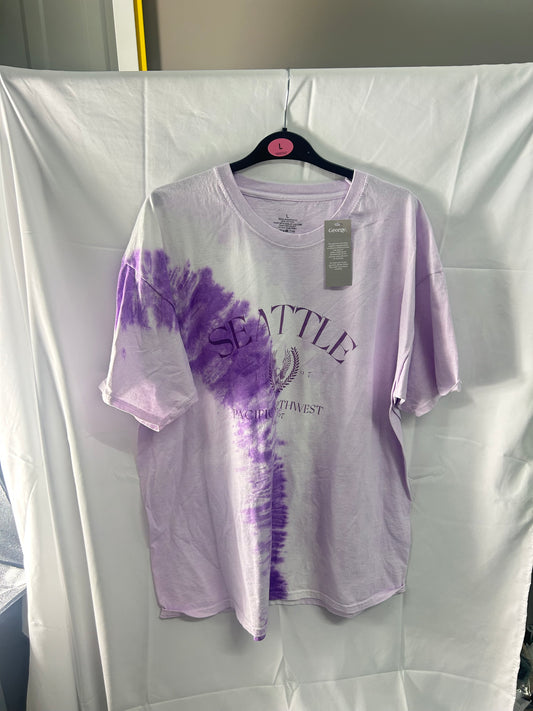 Ladies size large - Seattle purple T-shirt George@Asda