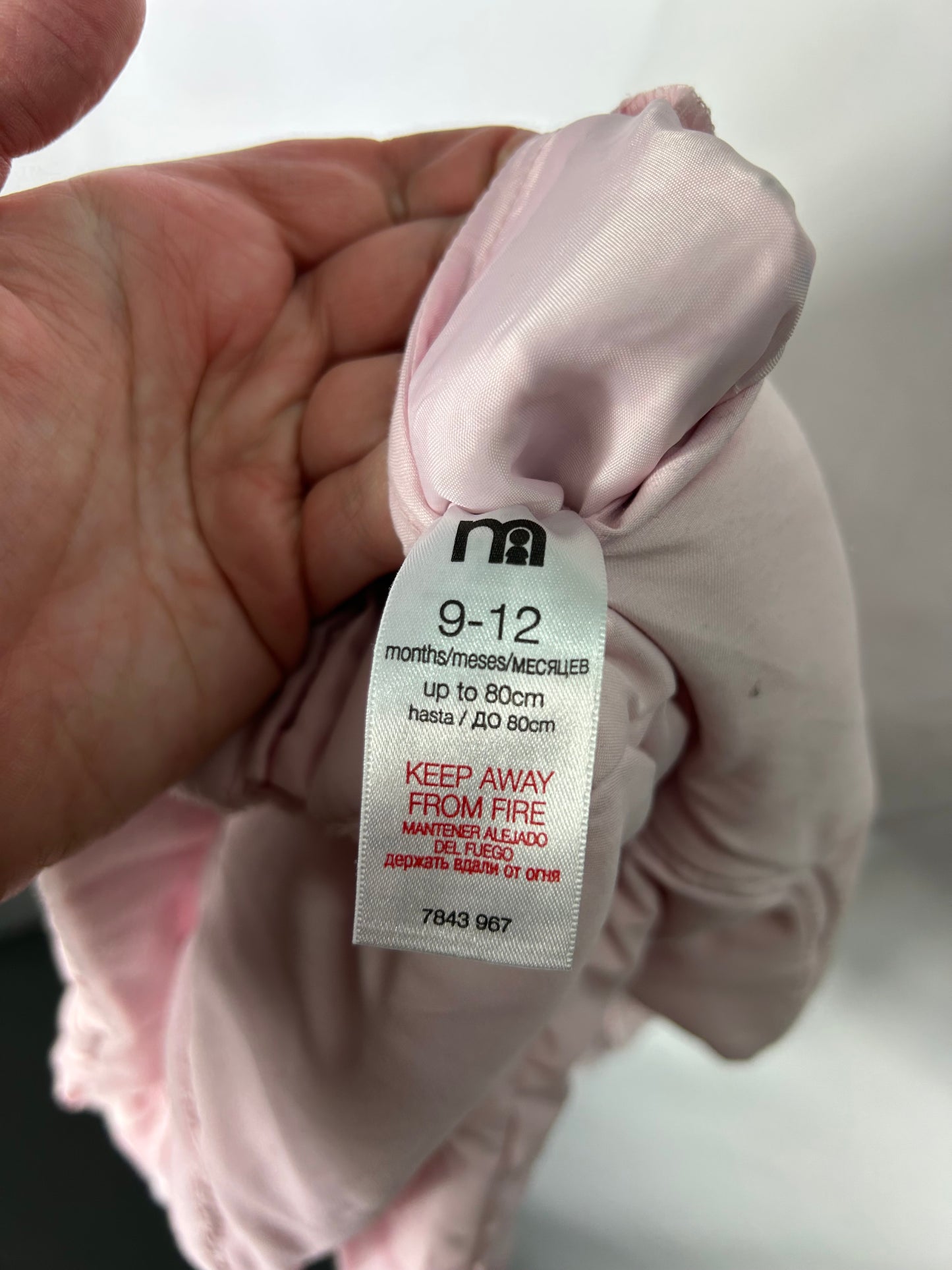 Kids Baby age 9-12 months - pink coat