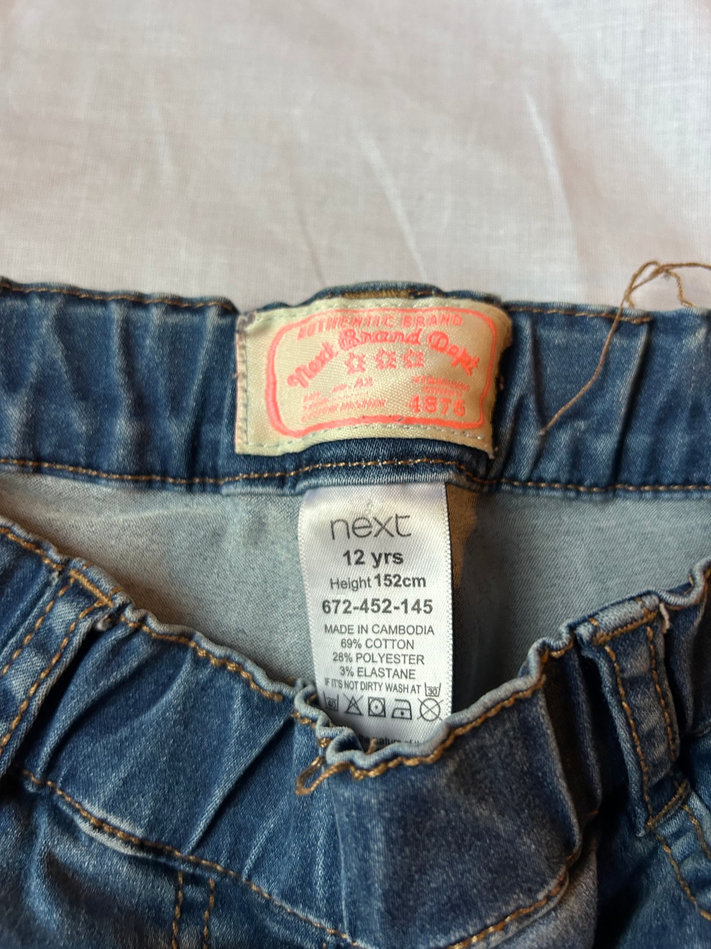 Kids Age 12-13 next blue denim jeans