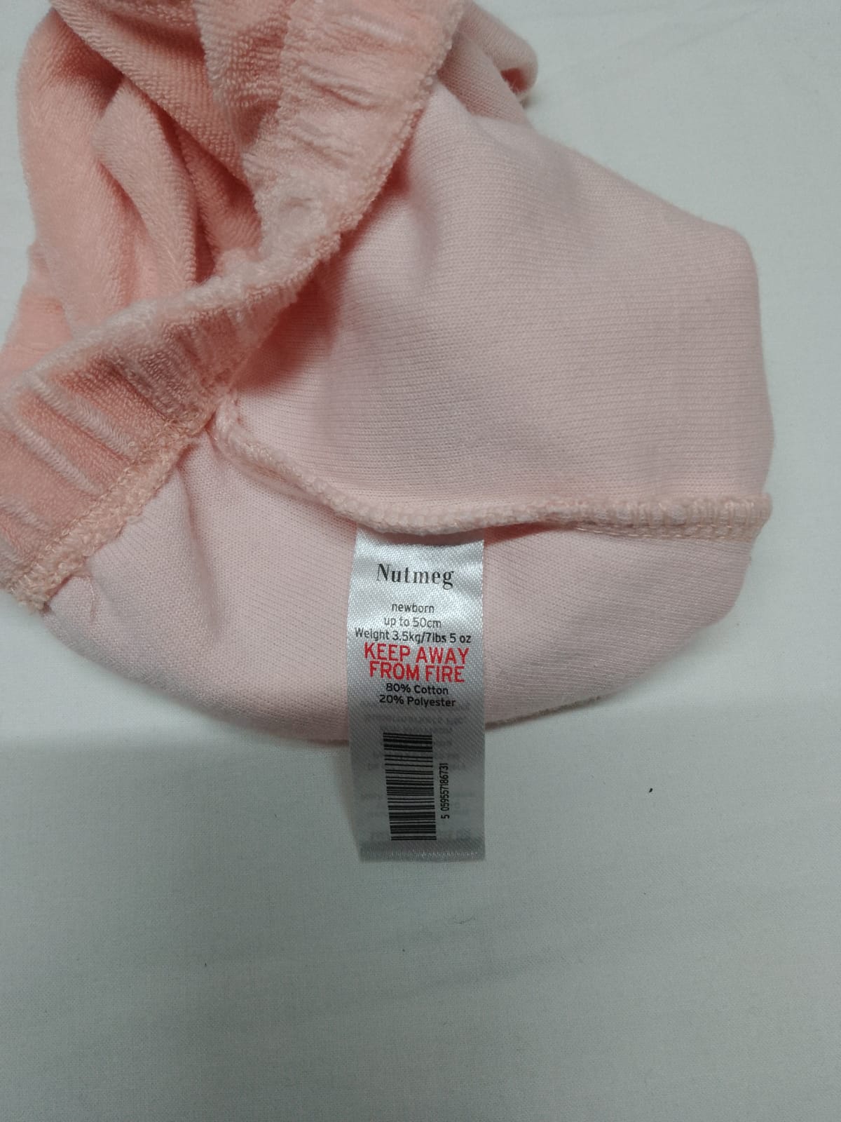 Baby 0 months - newborn - pink fleece shorts