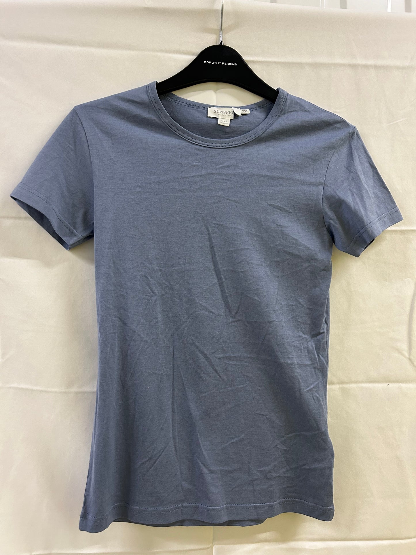 Ladies Size XXS Blue Sunspel Tshirt