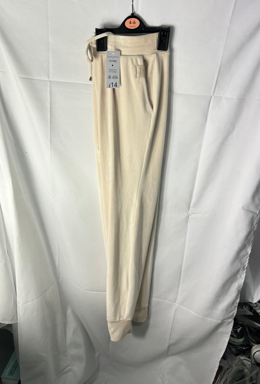 Ladies size 4-6 - cream lounge joggers George@Asda