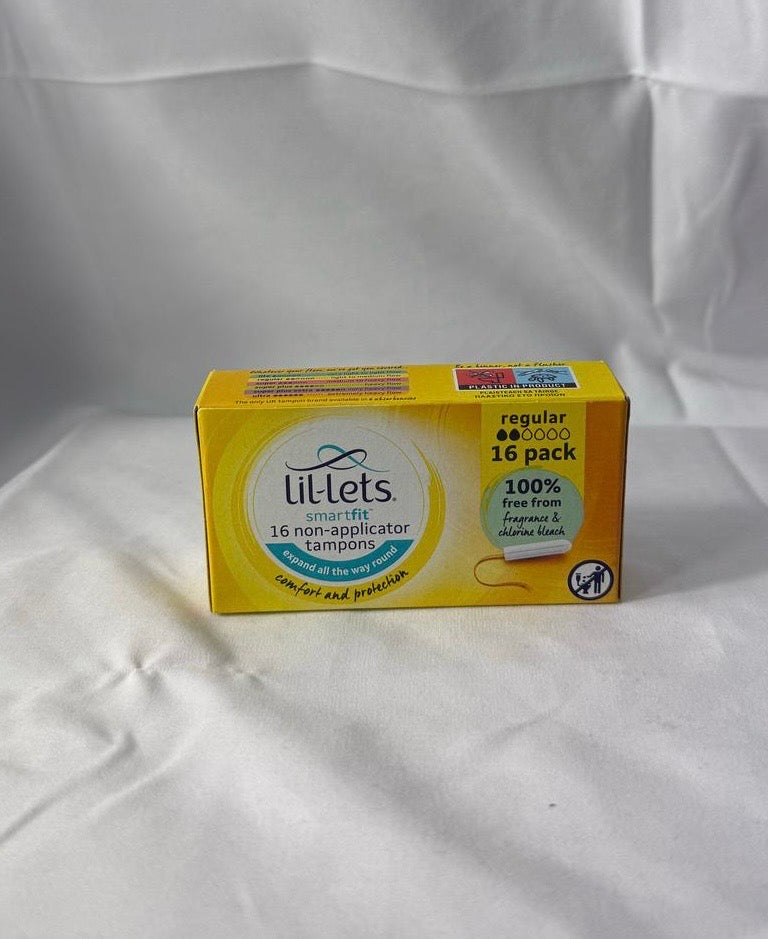 Lil-lets non-applicator tampons x 16 regular size