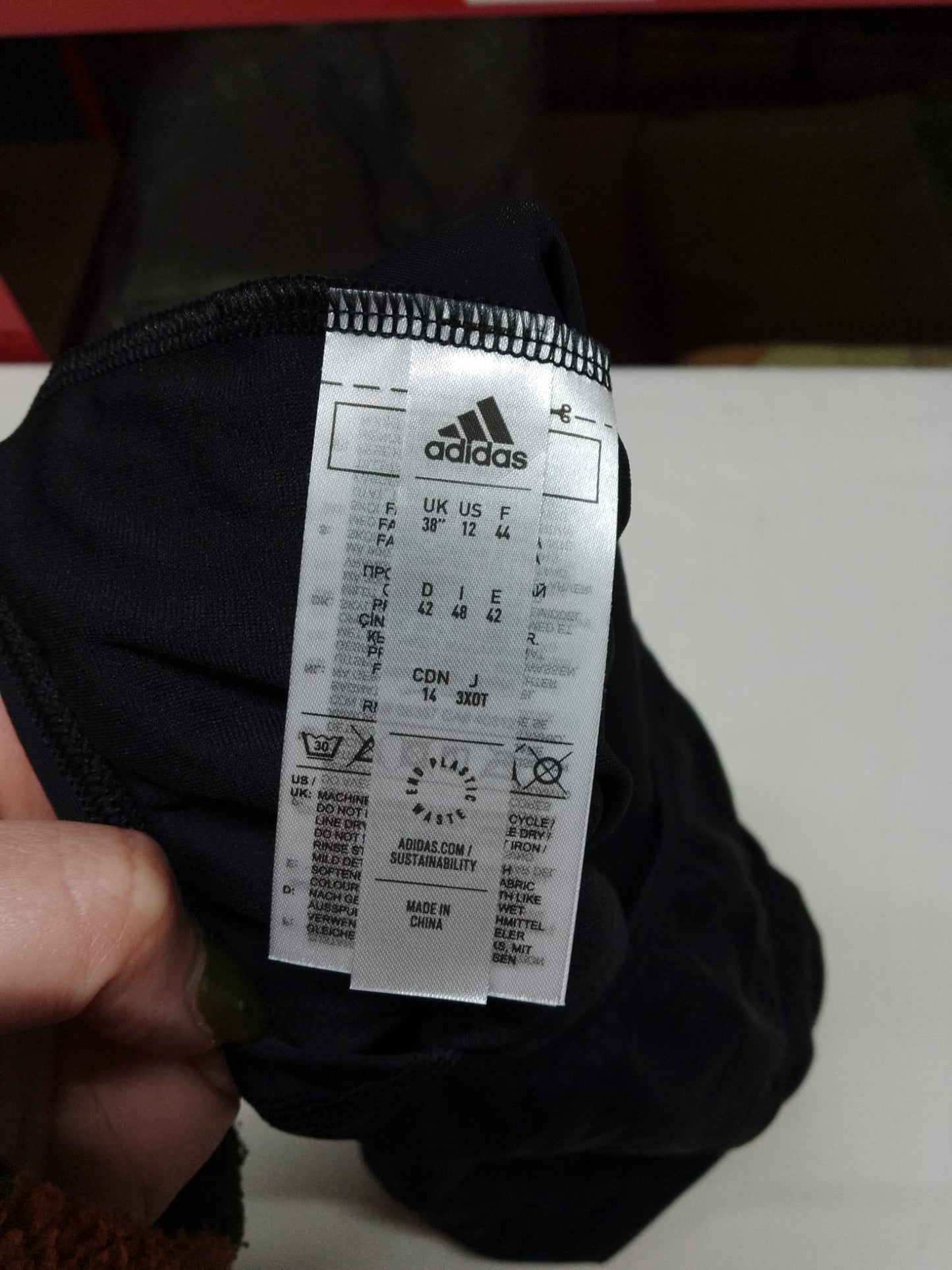 Ladies Adidas Swimming Costume Black Size 16