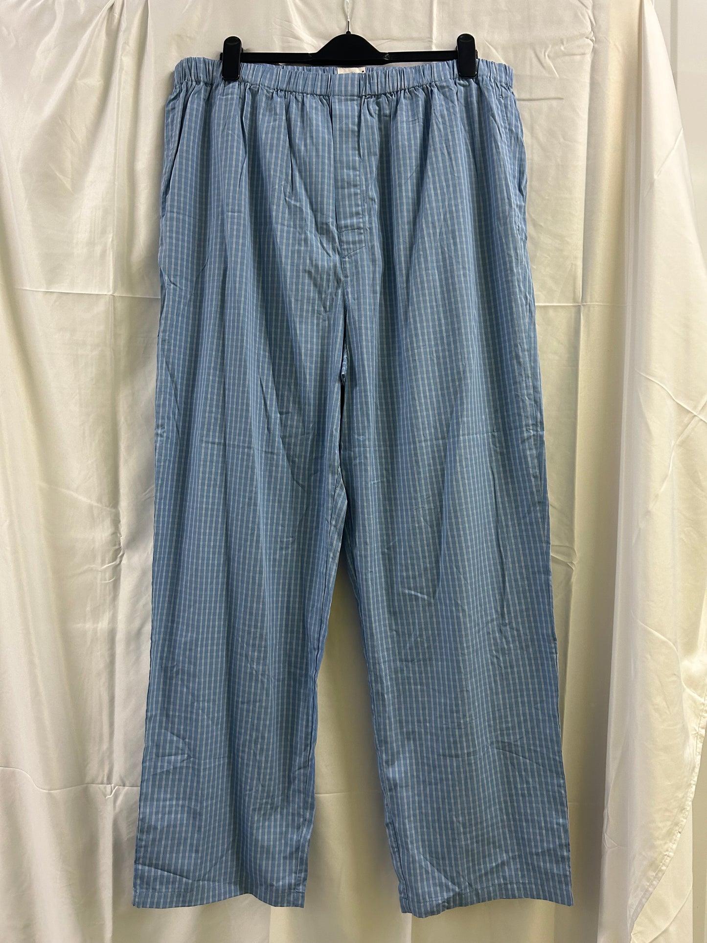 Mens XXL PJ Pyamas Blue Stripey Sunspel Bottoms