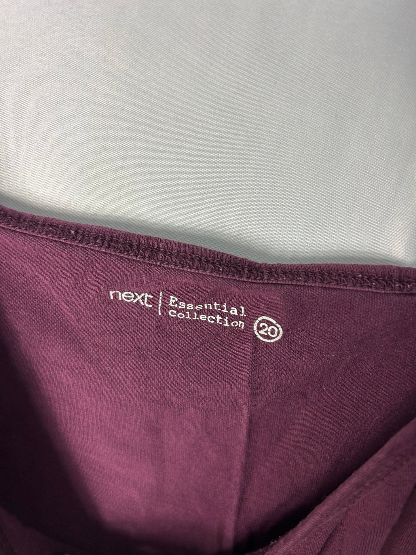 Ladies size 20 - purple vest top