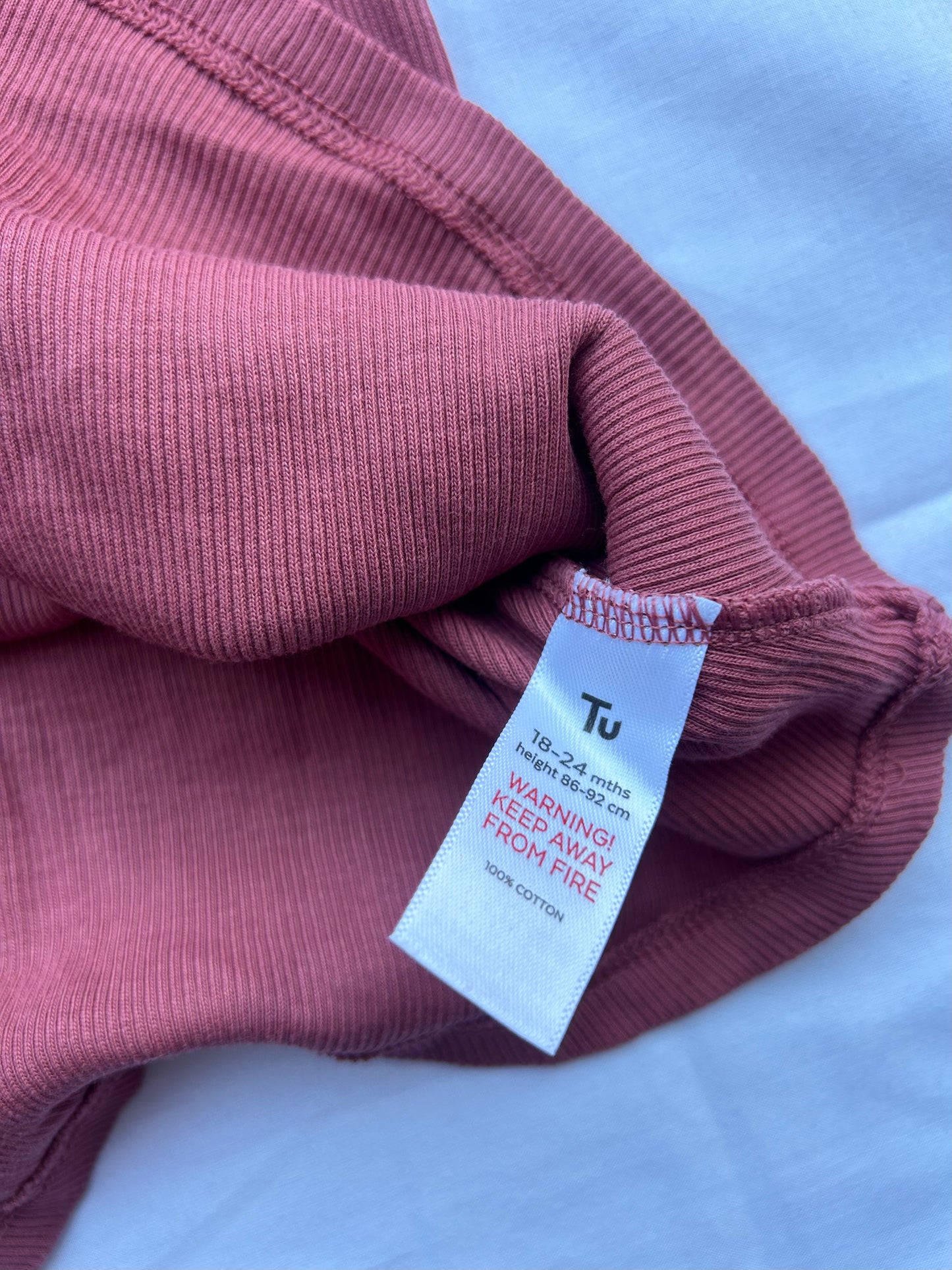 Baby 18-24 Months Dark Pink Coloured Dress