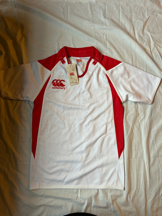 Kids Age 11-12 Canterbury Red and White Sports Tee