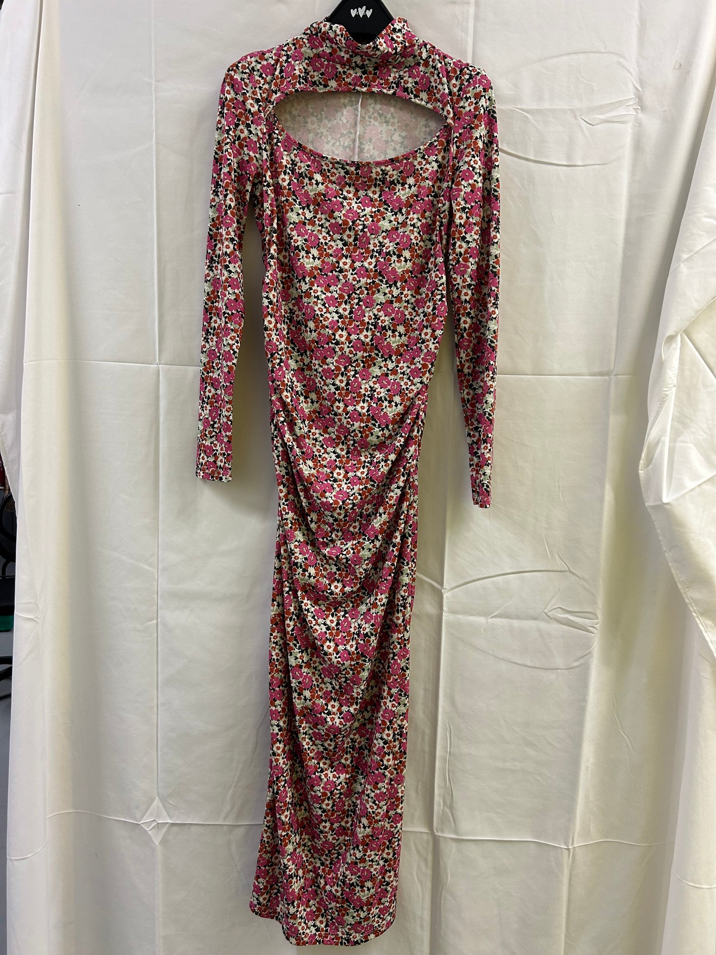 Ladies Size 14 Pink Floral Dress