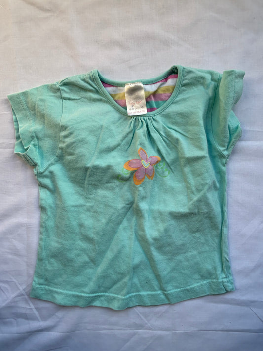 Baby 18-24 Months Pale Blue Tiny Ted Flowery