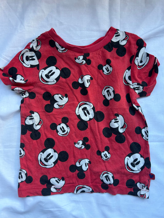Baby 18-24 Months Red Mickey Mouse Tshirt
