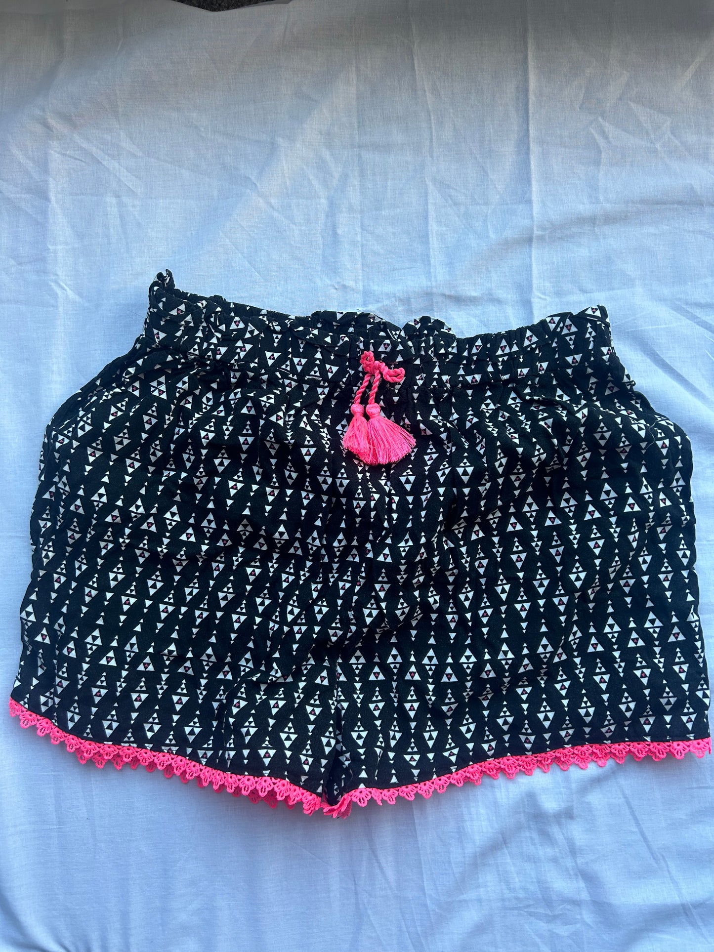 Kids Age 14-15 Black, White, Pink Primark Shorts