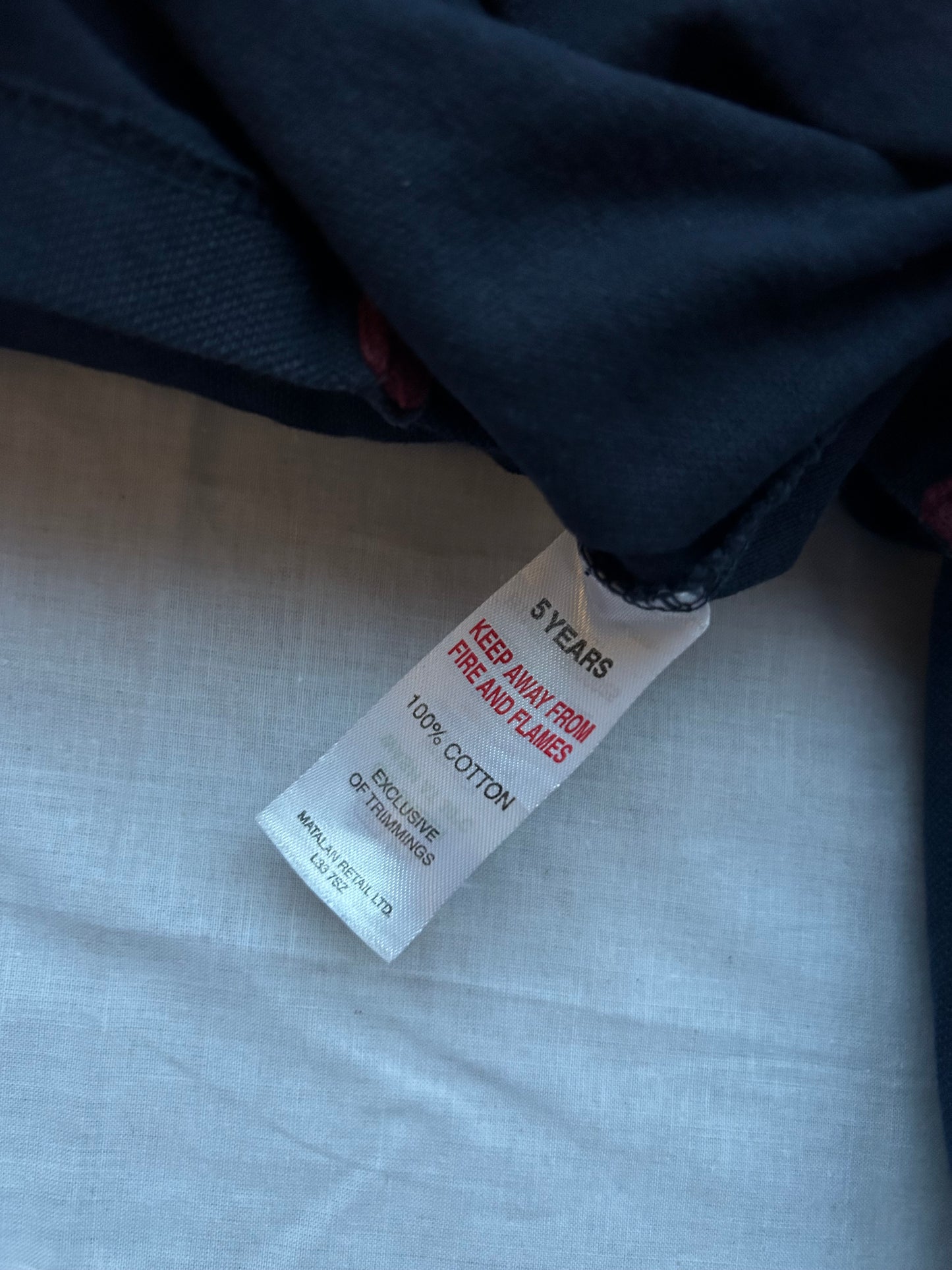 Kids 5-6 Navy Long Sleeve Polo Top