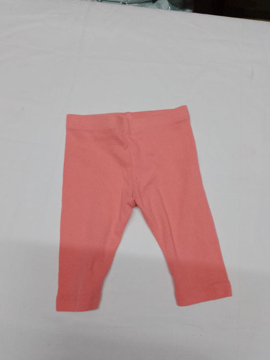 Baby 0-3 months bright coral leggings